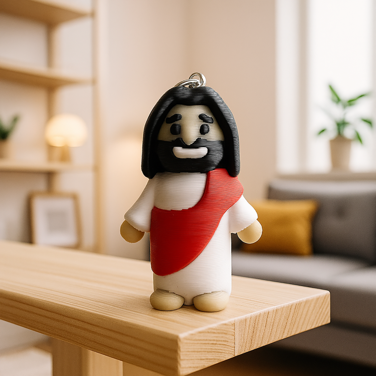 Jesus Keychain - 3D Printing