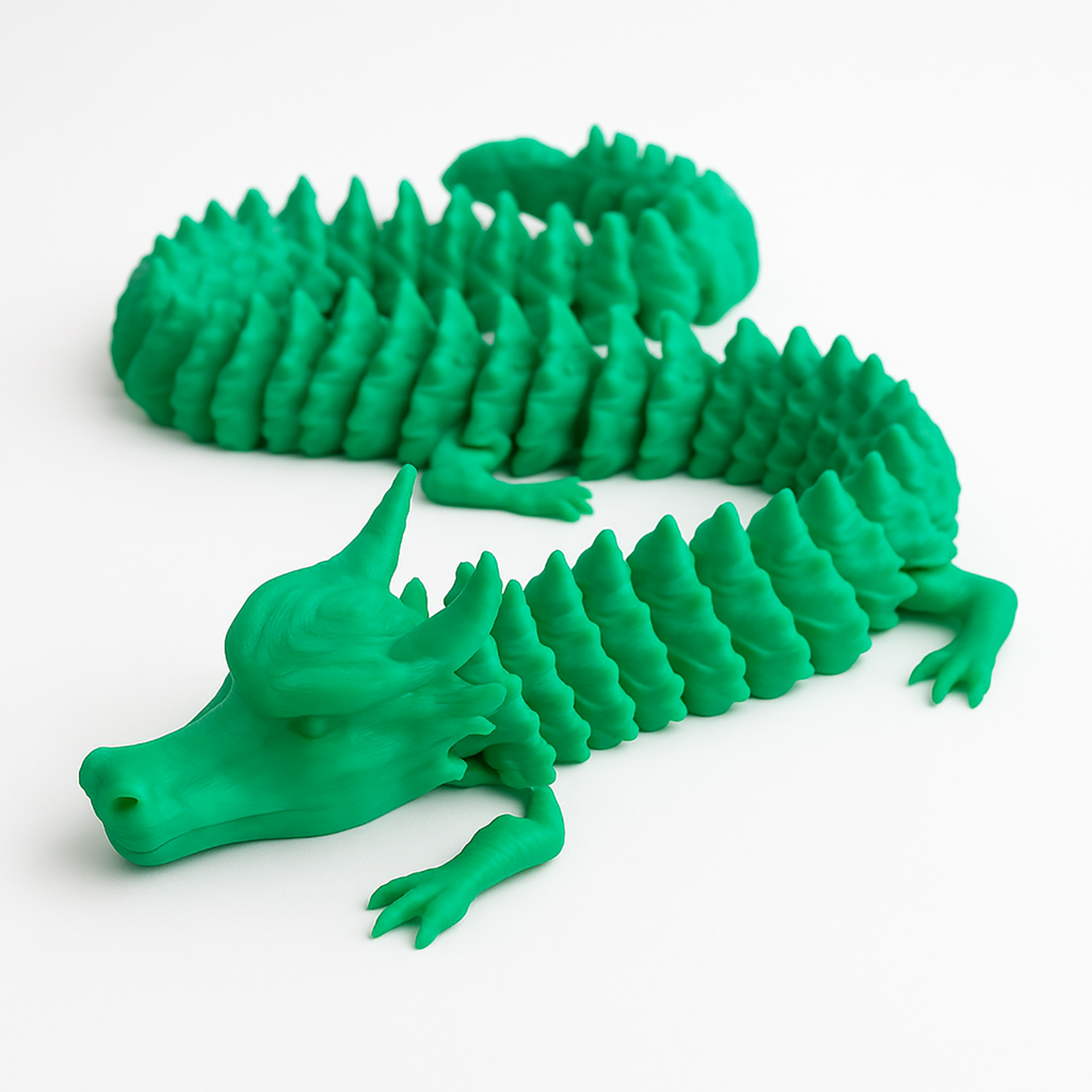 Chinese Dragon with Moving Tail - 3D Figure