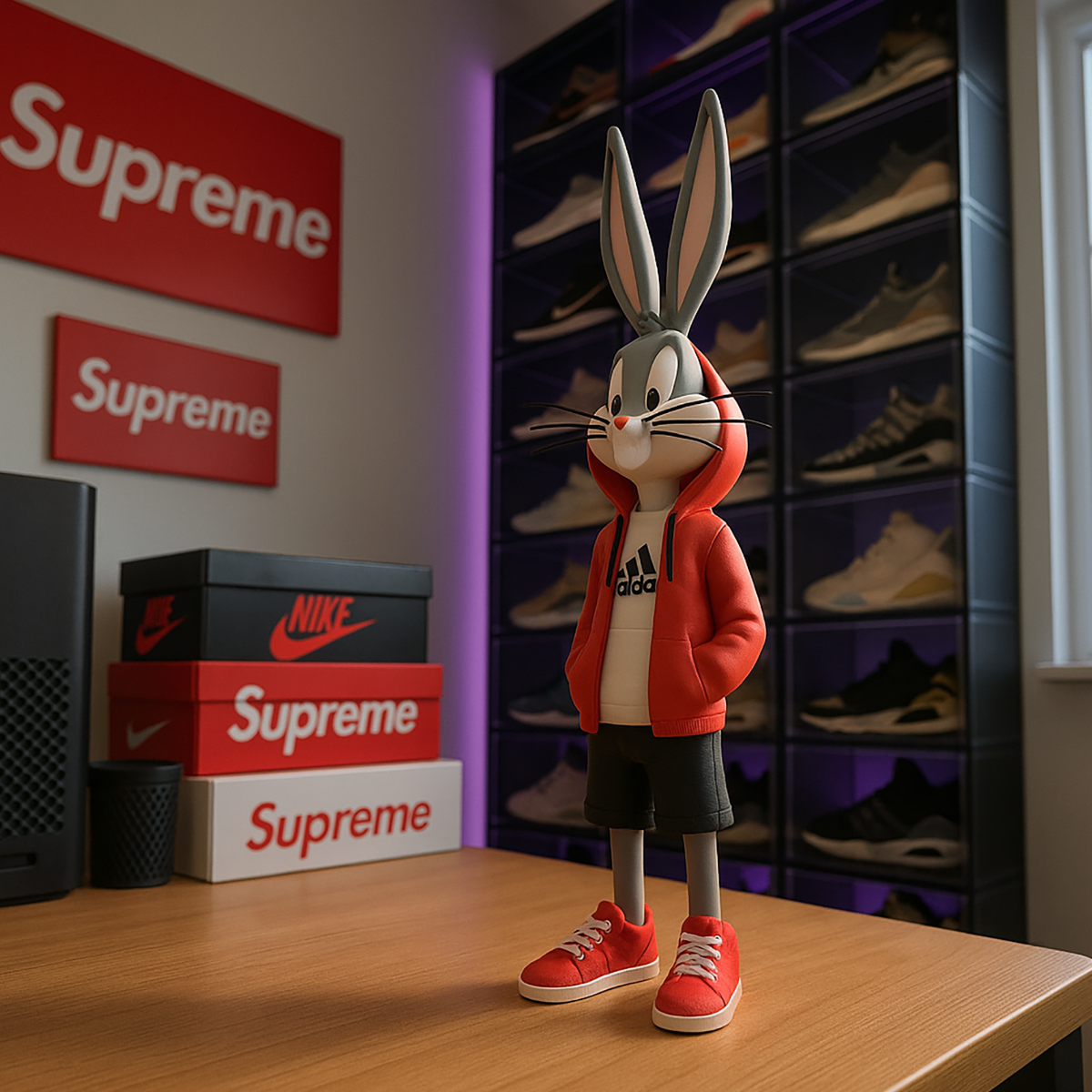 3D Figure - Rabbit Buggs in Streetwear Style