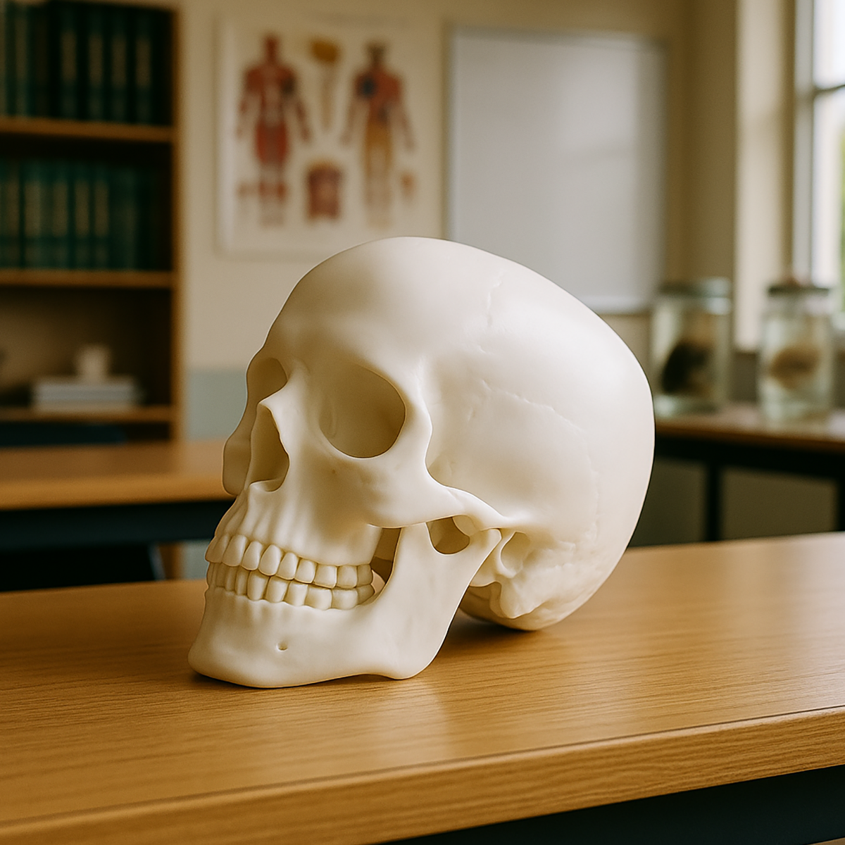 Human Skull - Decorative 3D Figurine