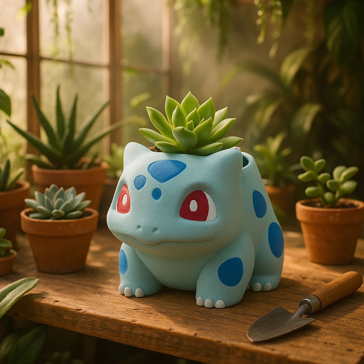 Bulbasaur Shaped Flower Pot Cover - 3D Printing