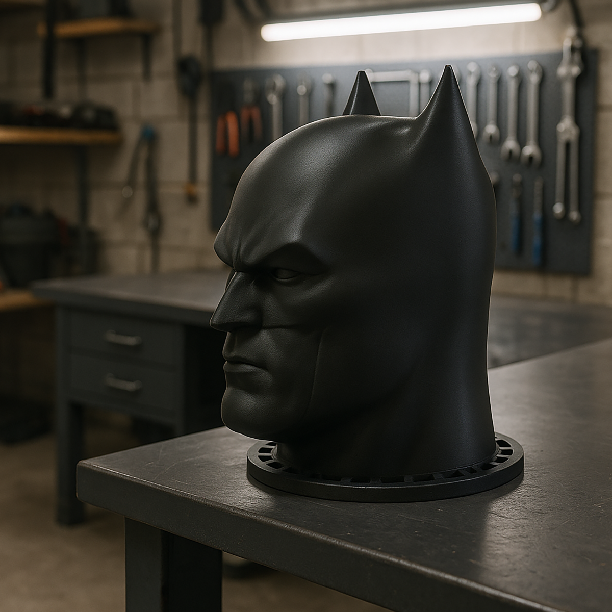 Realistic Batman Head - Headphone Holder