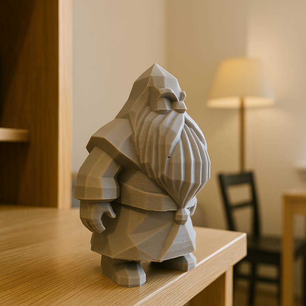 Angular Dwarf with Big Beard - 3D Figure