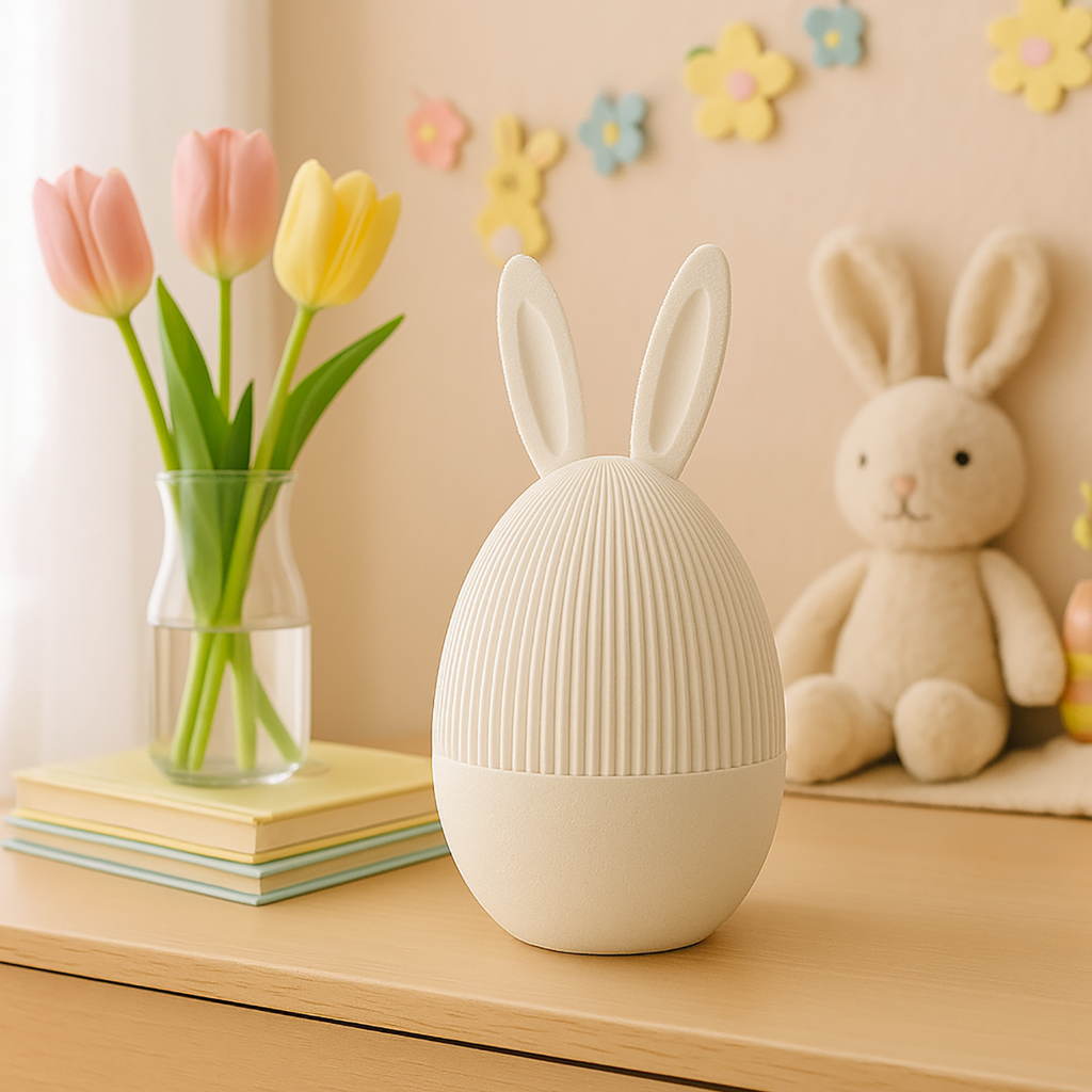 Egg with Rabbit Ears - 3D Openable Box