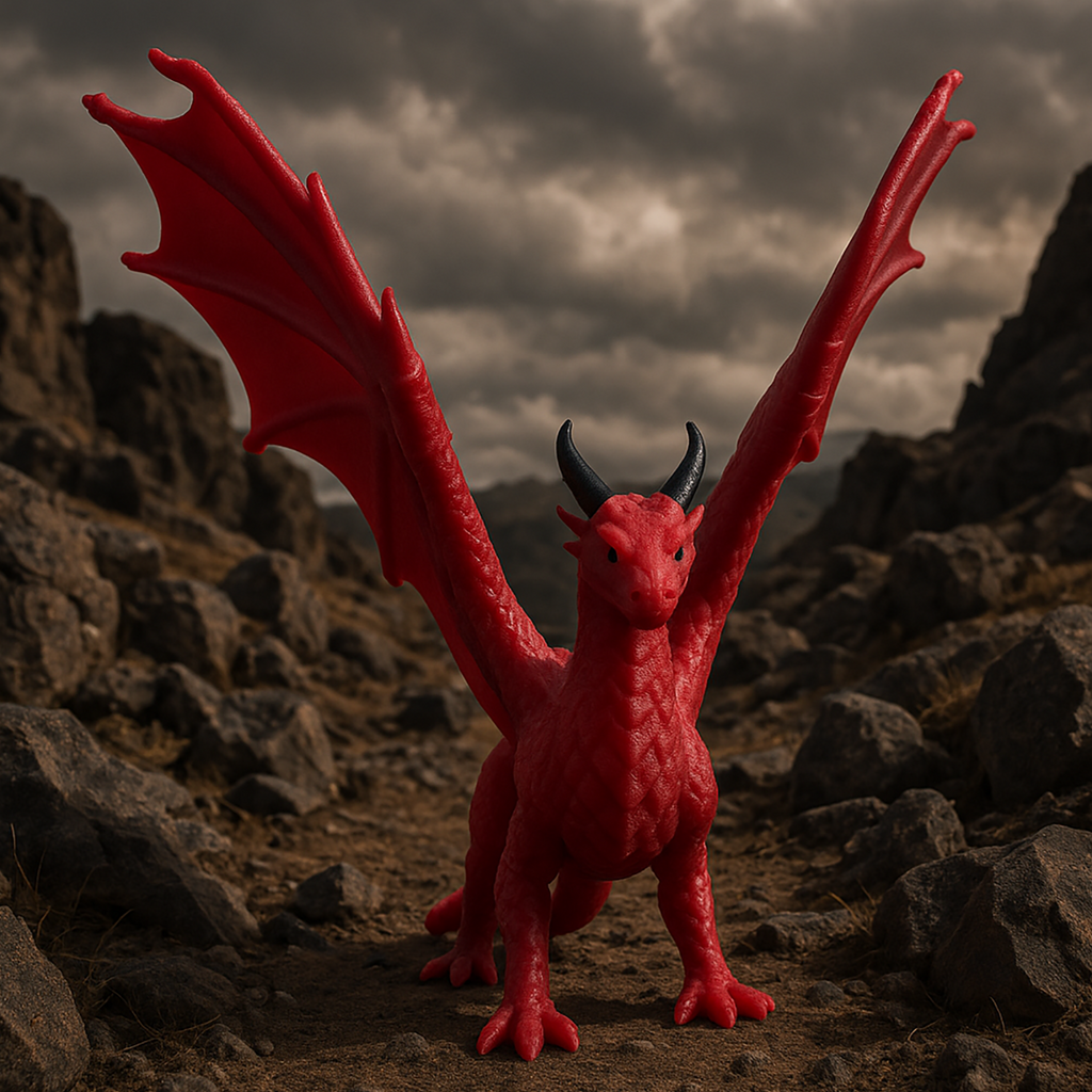 Dragon with Spread Wings - 3D Figurine
