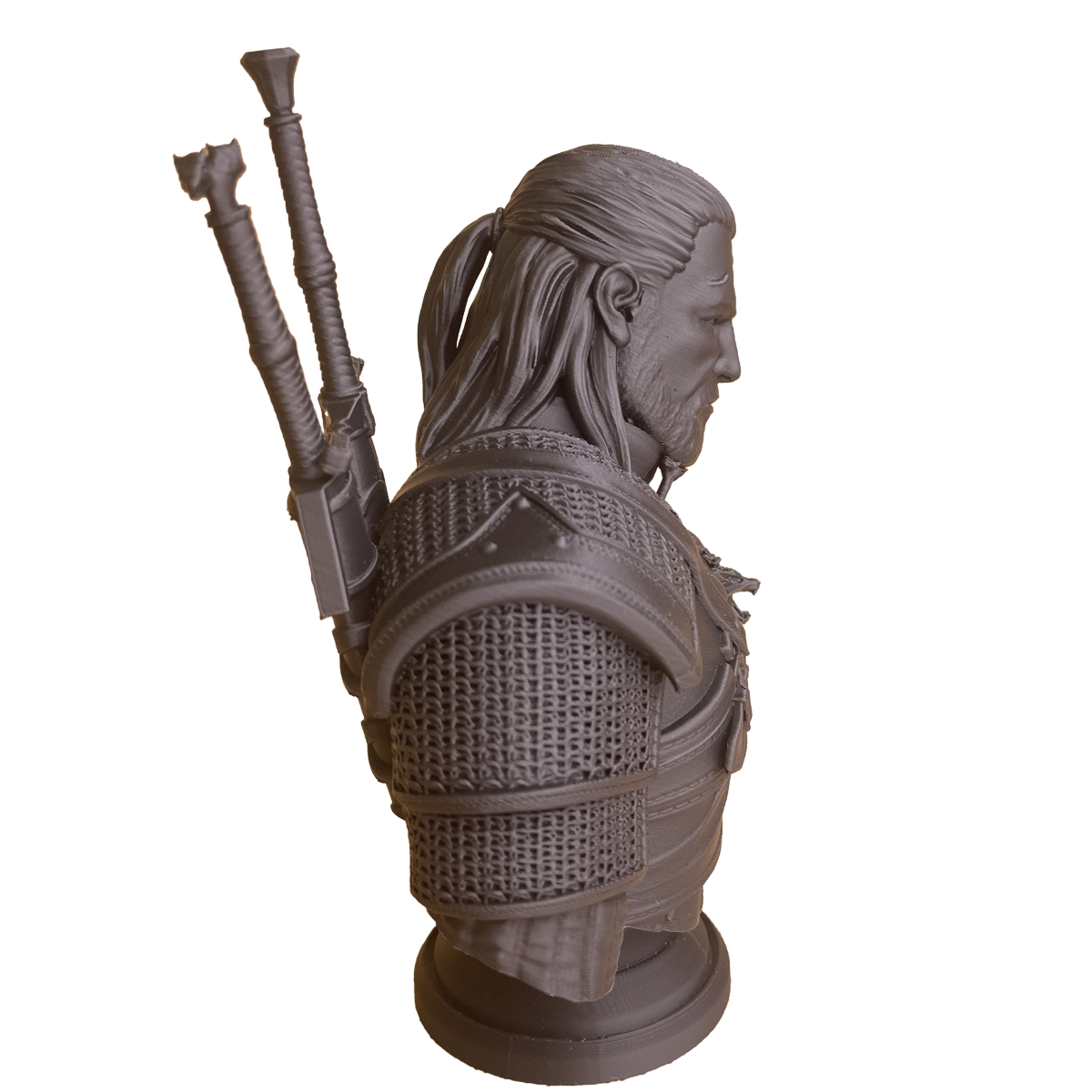 Bust of Geralt with Base - 3D Figure