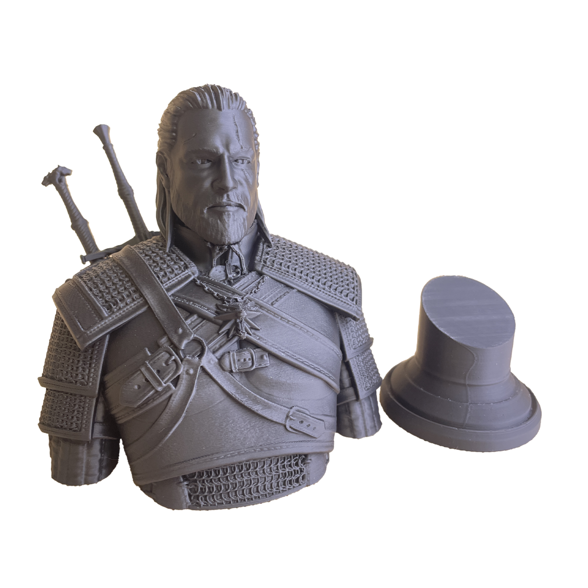 Bust of Geralt with Base - 3D Figure