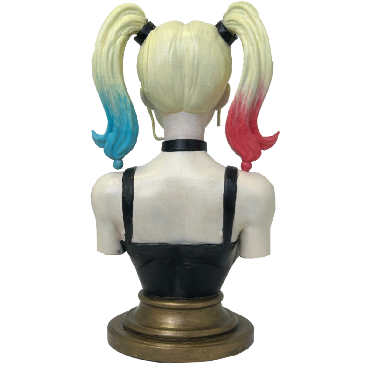 Harley Quinn Bust 3D – Colorful Comic Style Sculpture