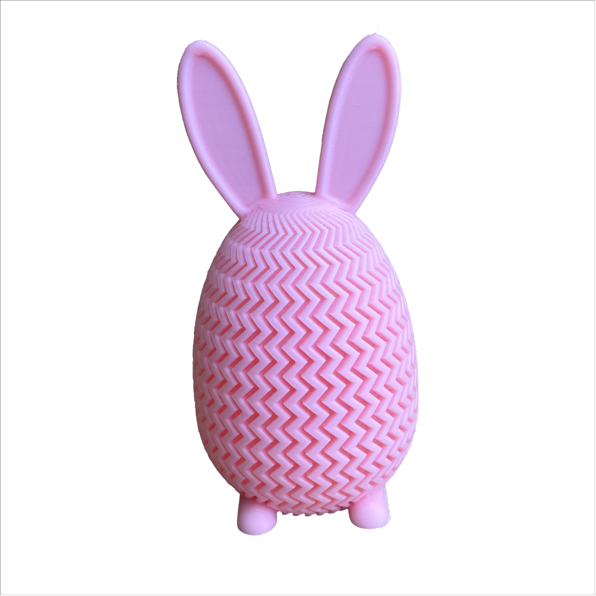 Egg with Rabbit Ears, Legs and Tail - 3D Printing