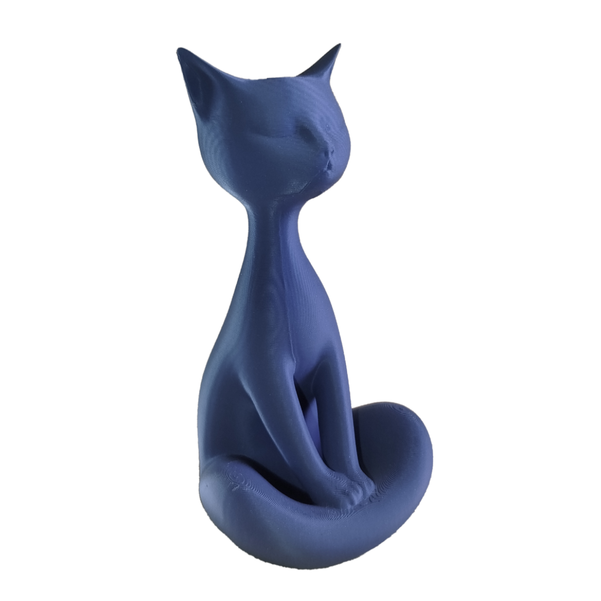 Meditating Cat - Decorative 3D Figure