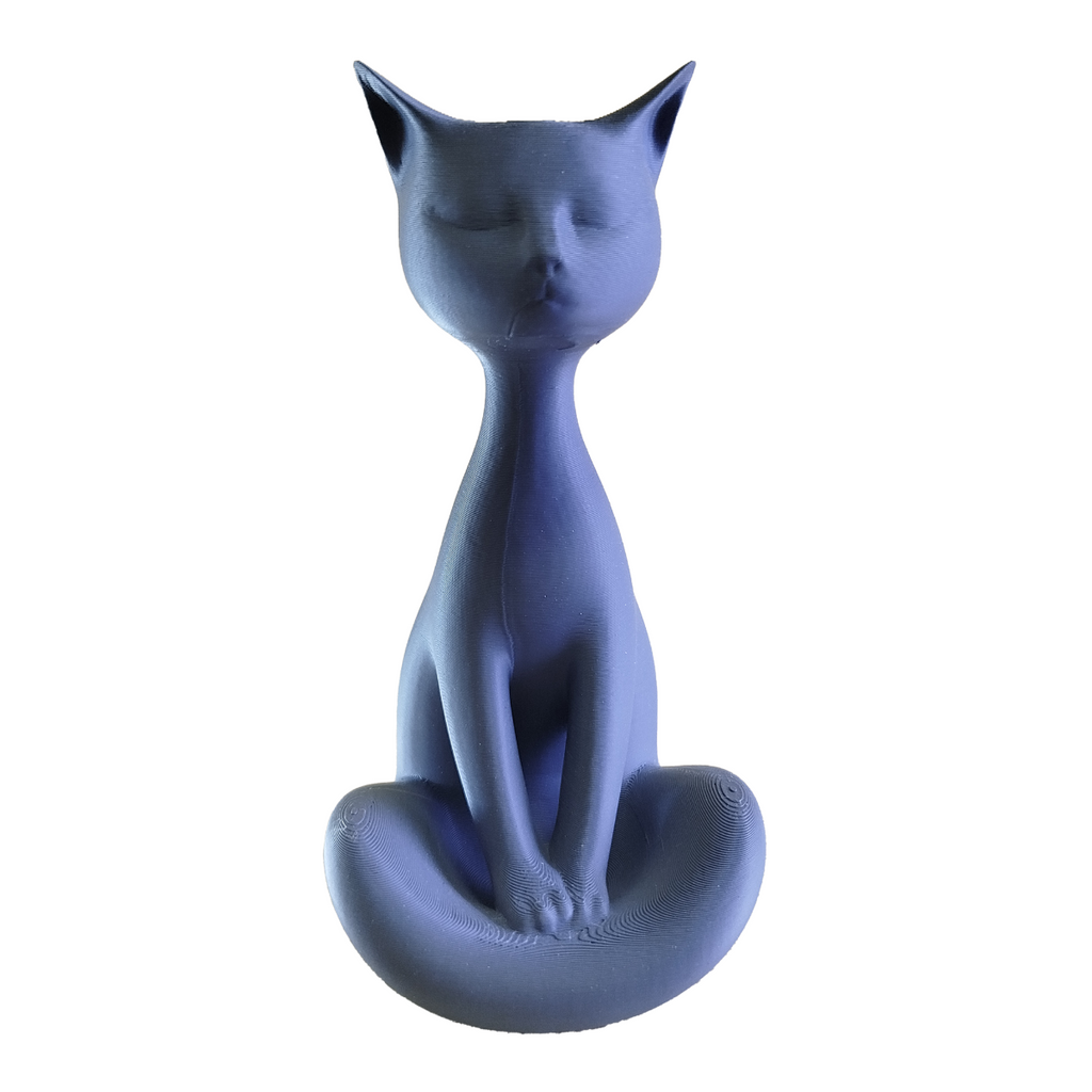 Meditating Cat - Decorative 3D Figure