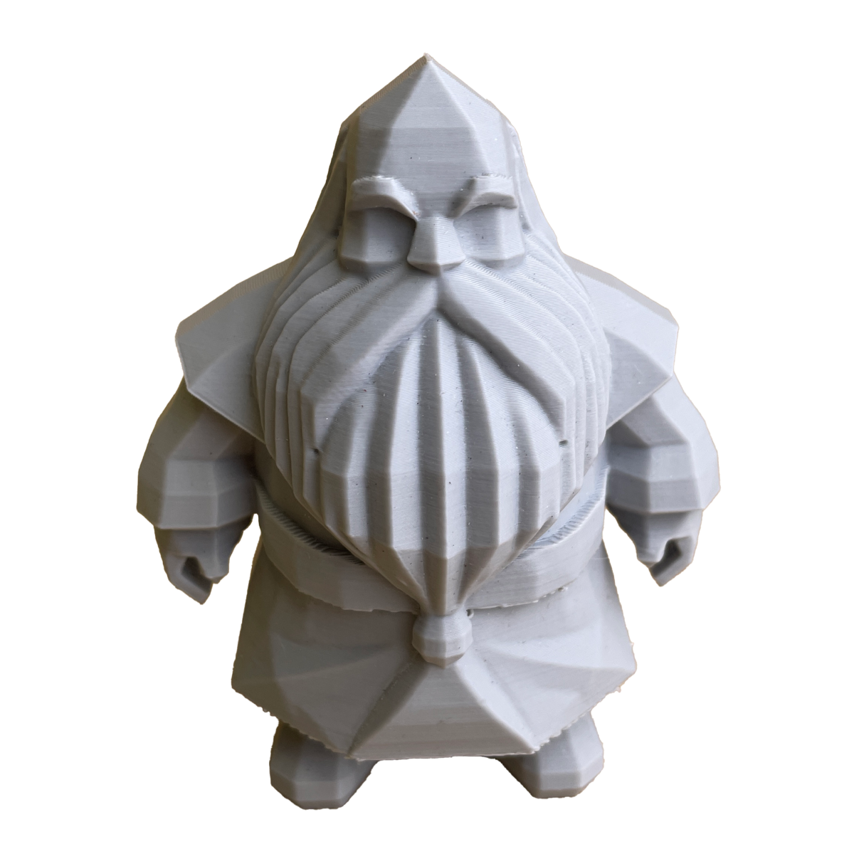 Angular Dwarf with Big Beard - 3D Figure