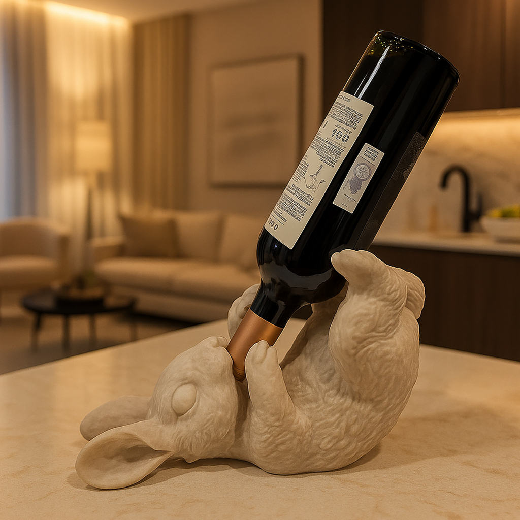 Rabbit - Wine Bottle Holder - 3D Print