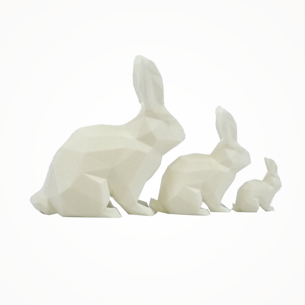 Square Rabbit Medium - 3D Decoration
