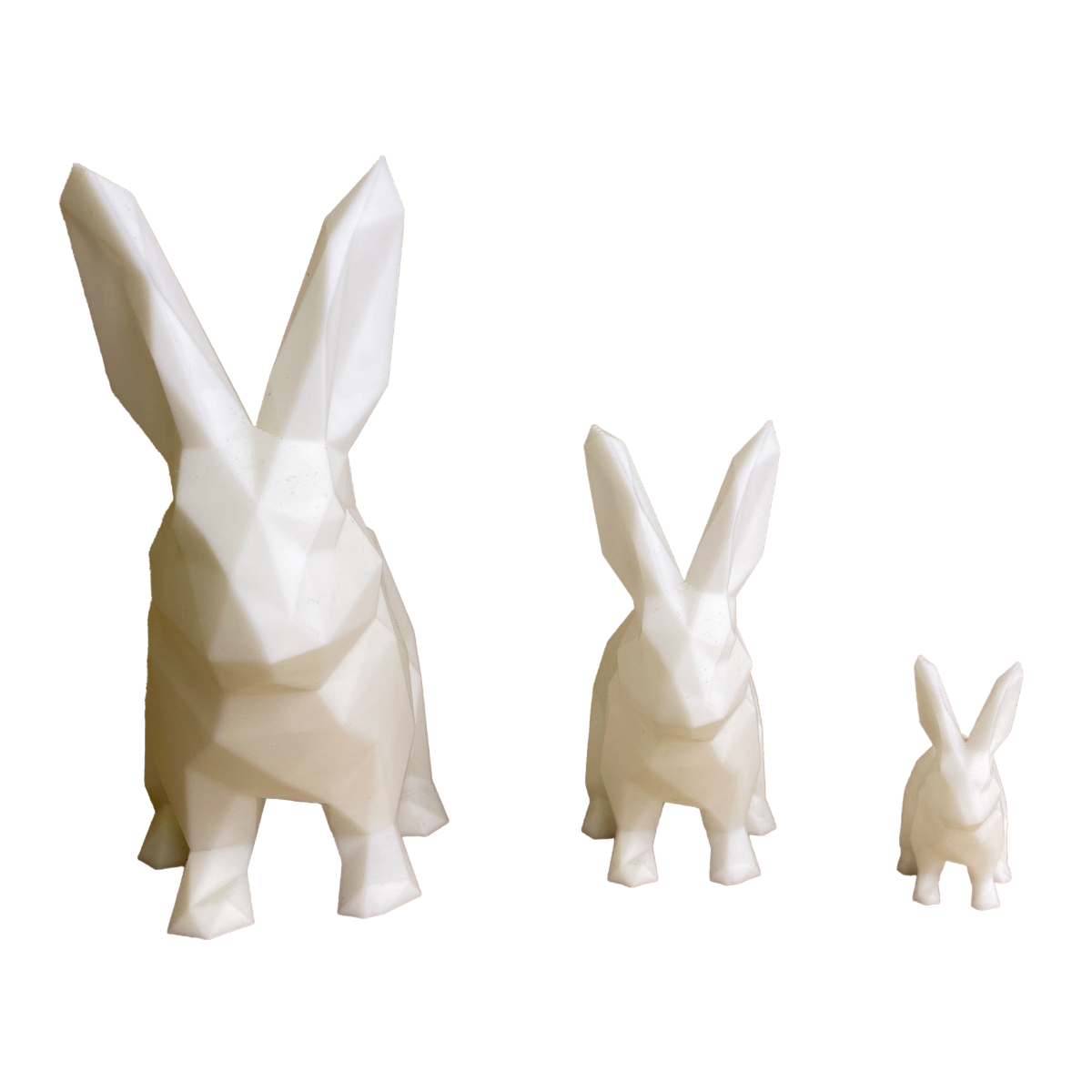 Square Rabbit Medium - 3D Decoration