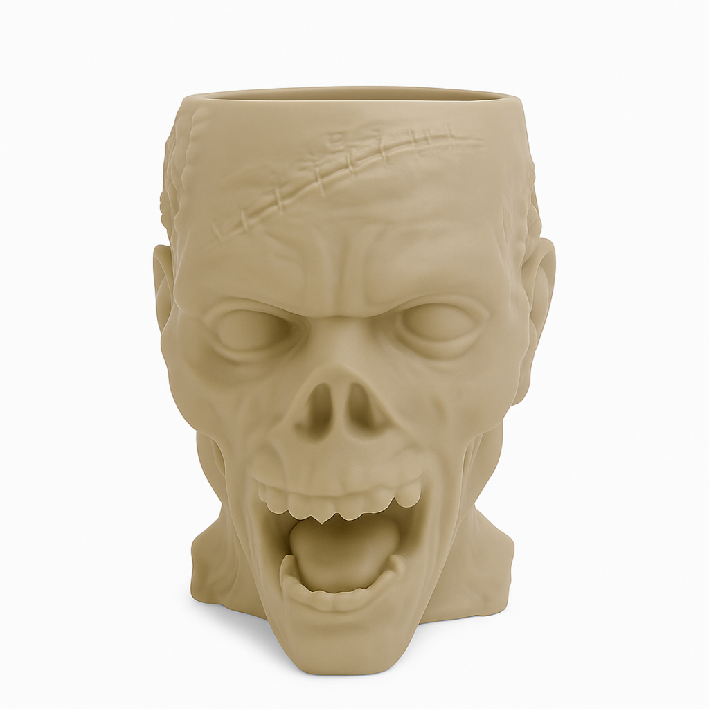 Zombie Mug – Scary 3D Figurine with Open Mouth