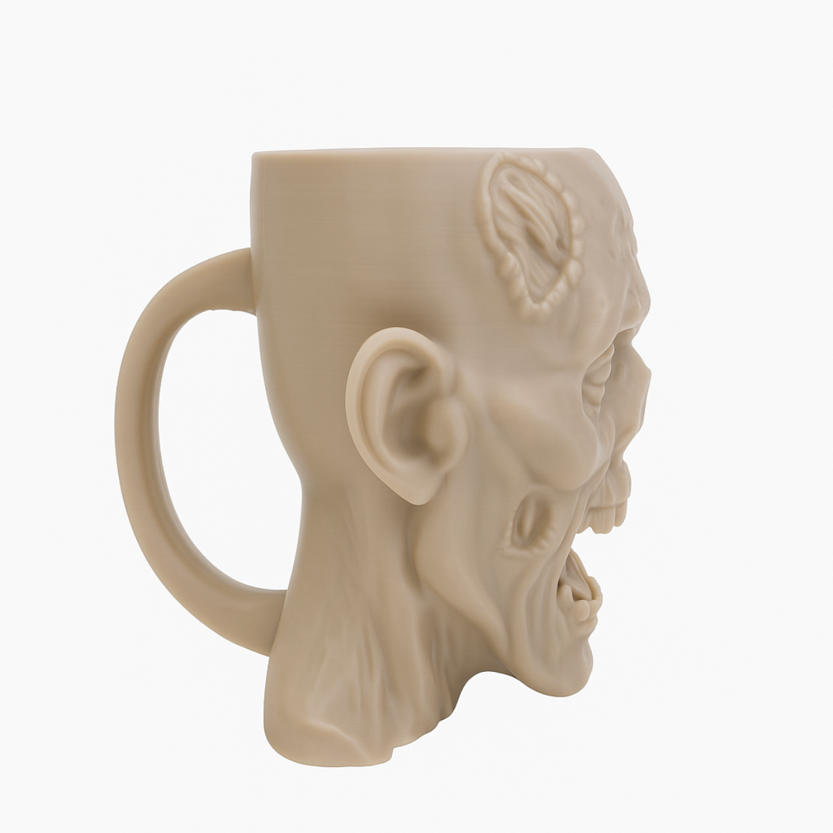 Zombie Mug – Scary 3D Figurine with Open Mouth