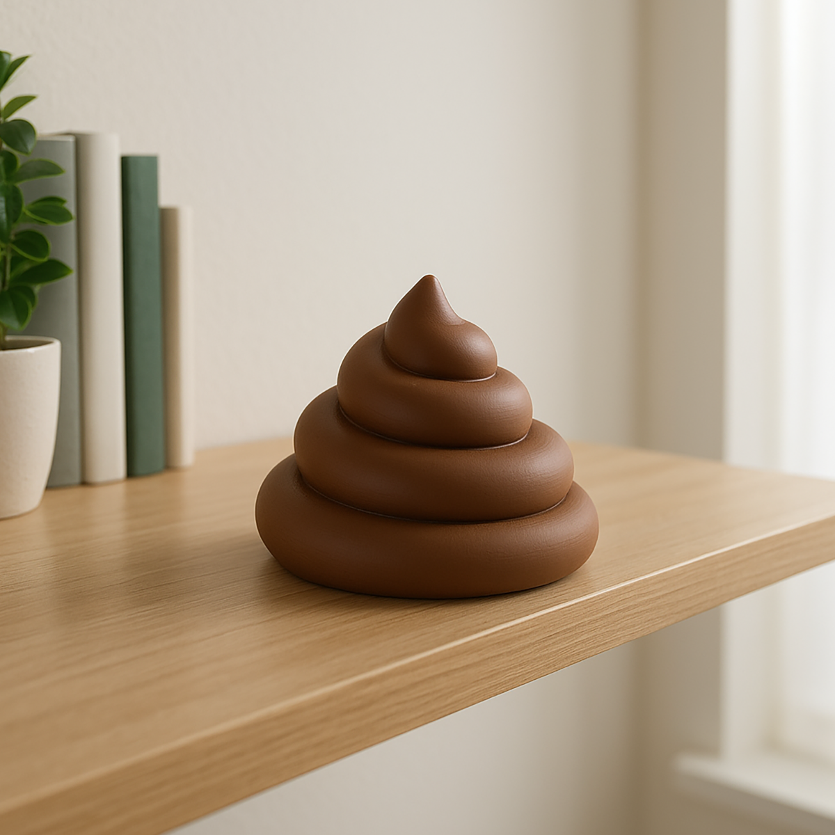 Poop Figurine - Humorous 3D Decoration
