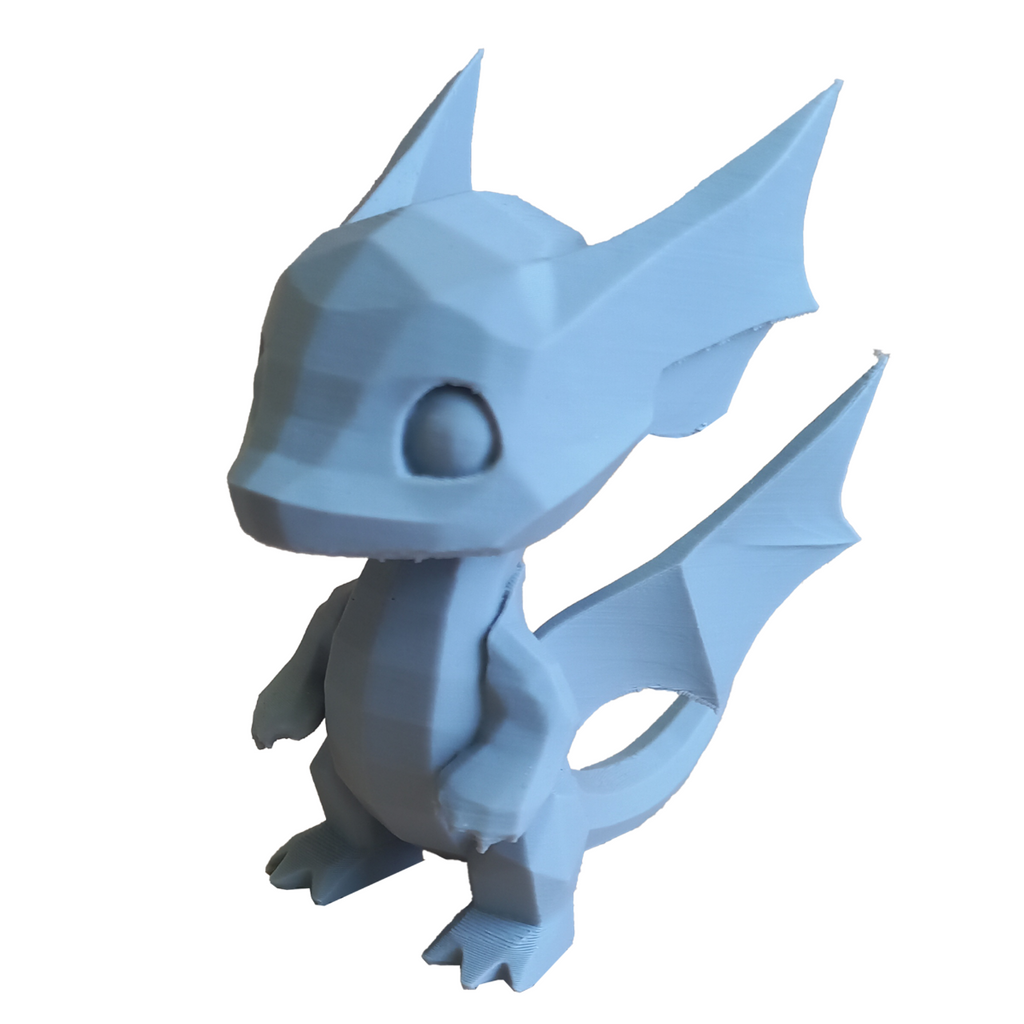 Small Angular Dragon Standing on Hind Legs - 3D Printing