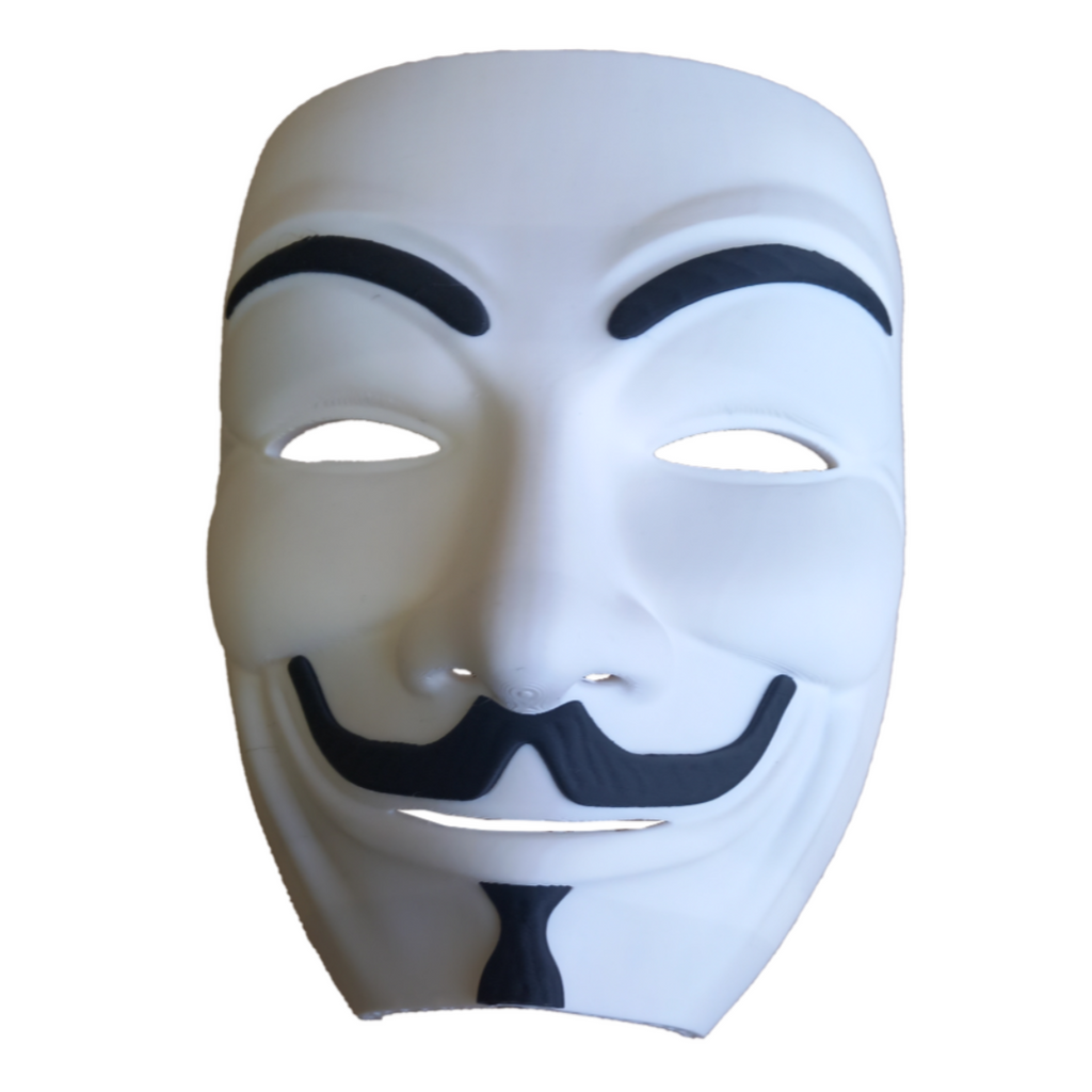 Anonymous Mask – 3D Figurine in "Guy Fawkes" Style