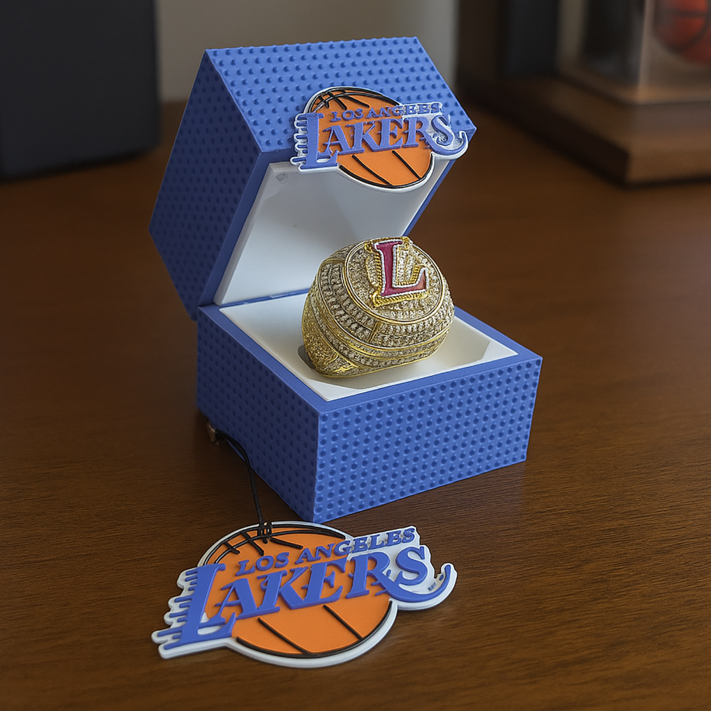 Lakers Signet Ring Box - 3D Printing