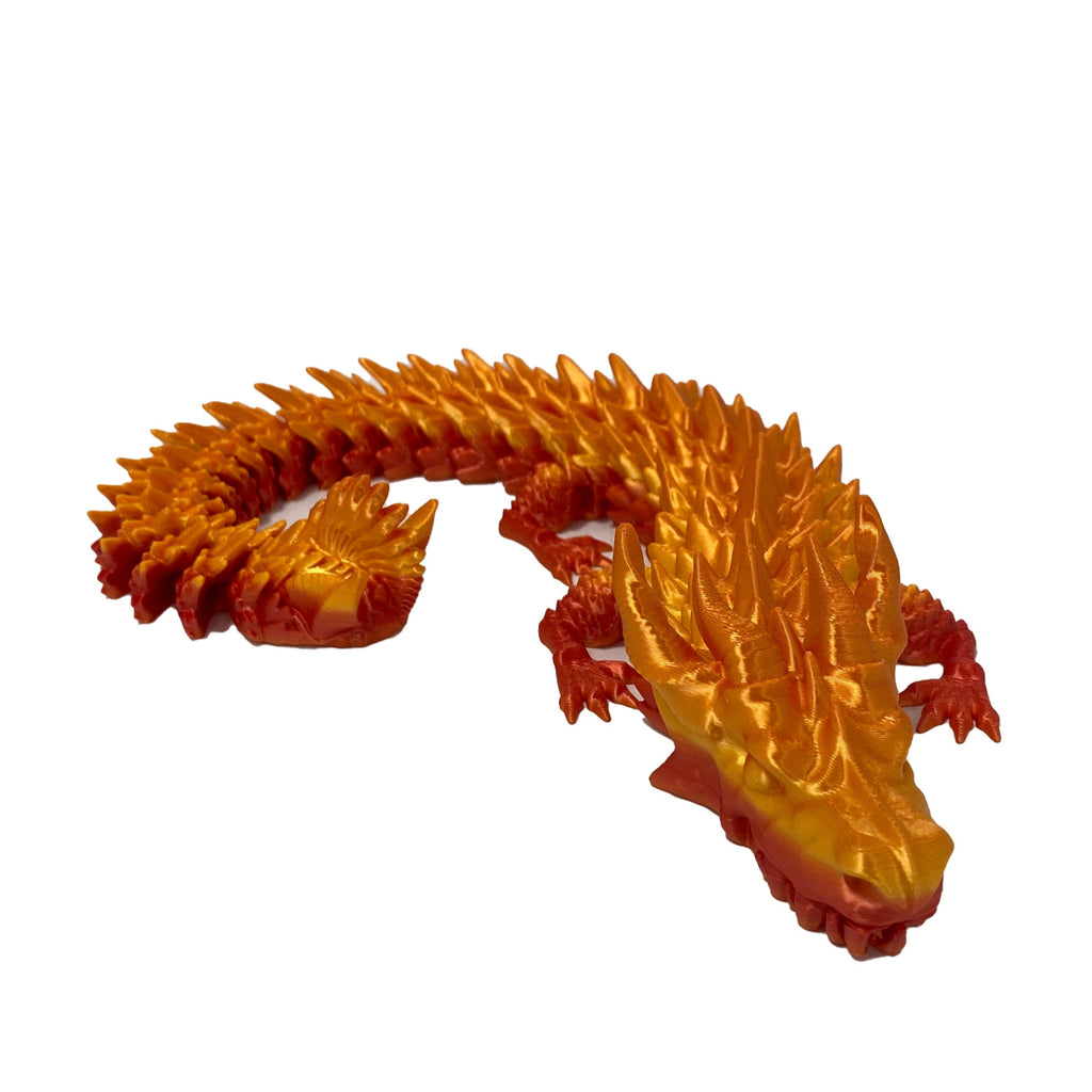 Metallic Dragon with Moving Parts - 3D Printing