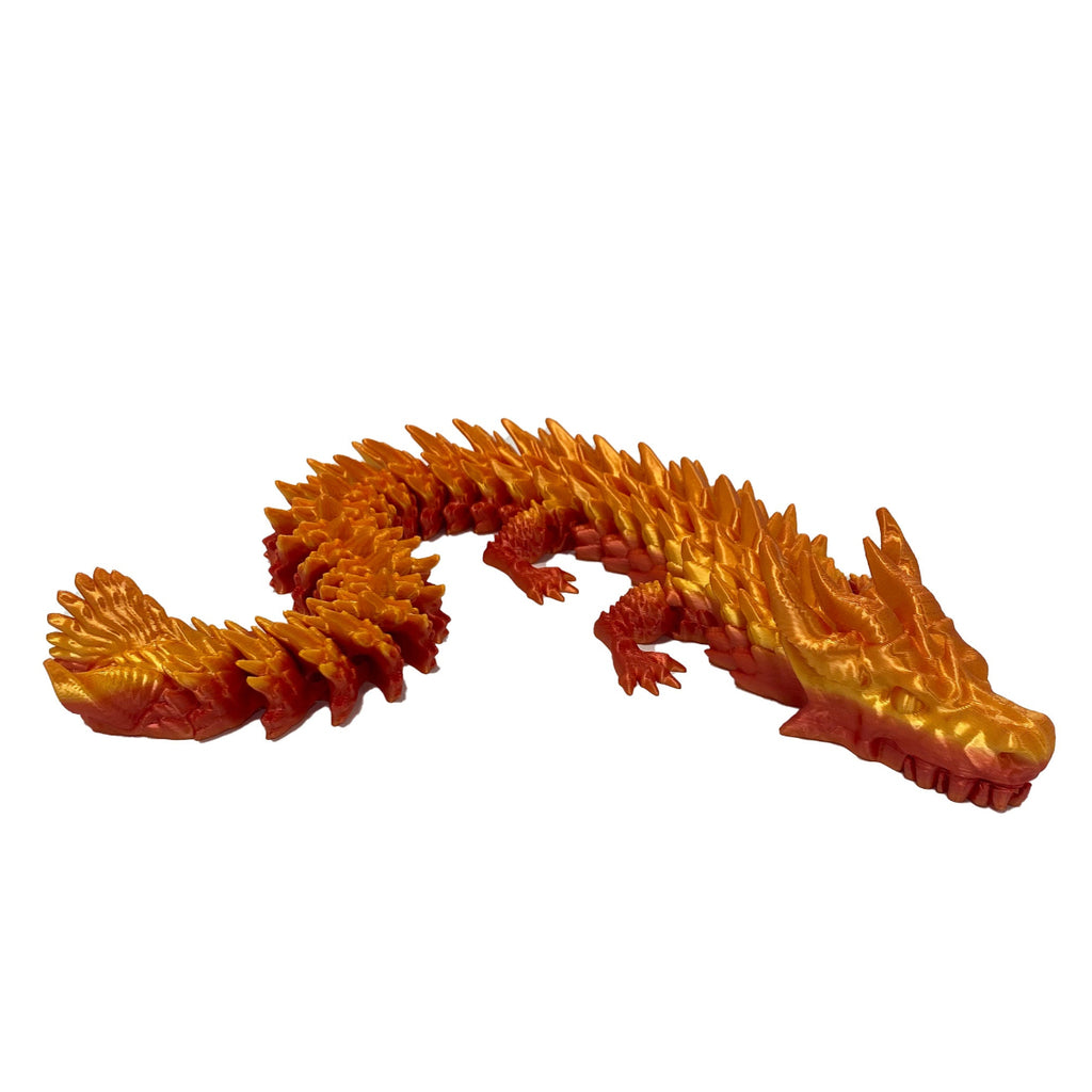 Metallic Dragon with Moving Parts - 3D Printing