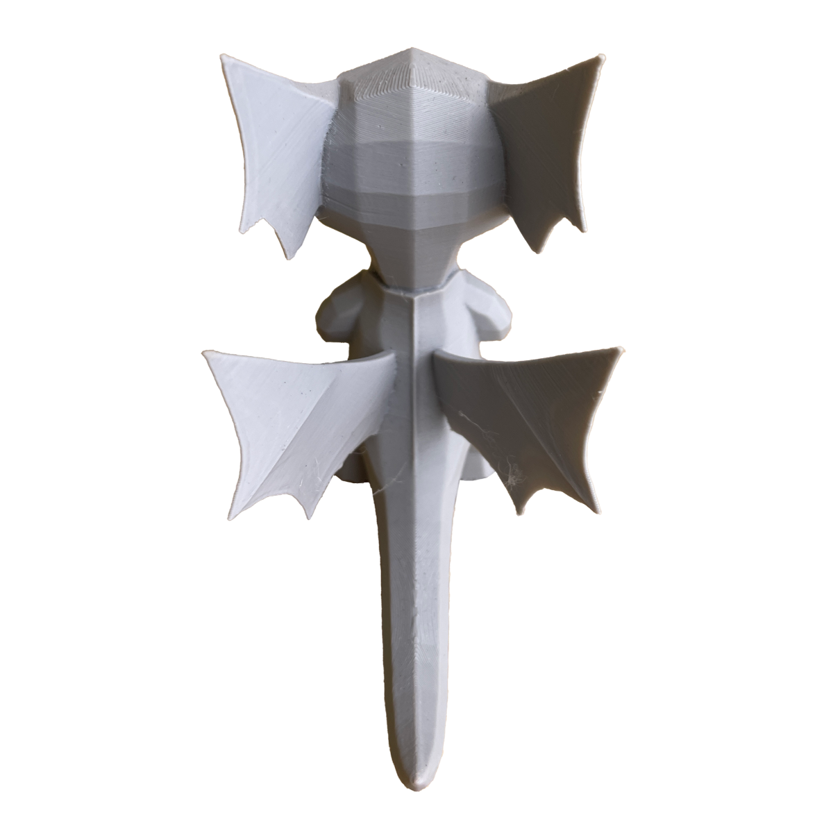 Small Angular Dragon Standing on Hind Legs - 3D Printing