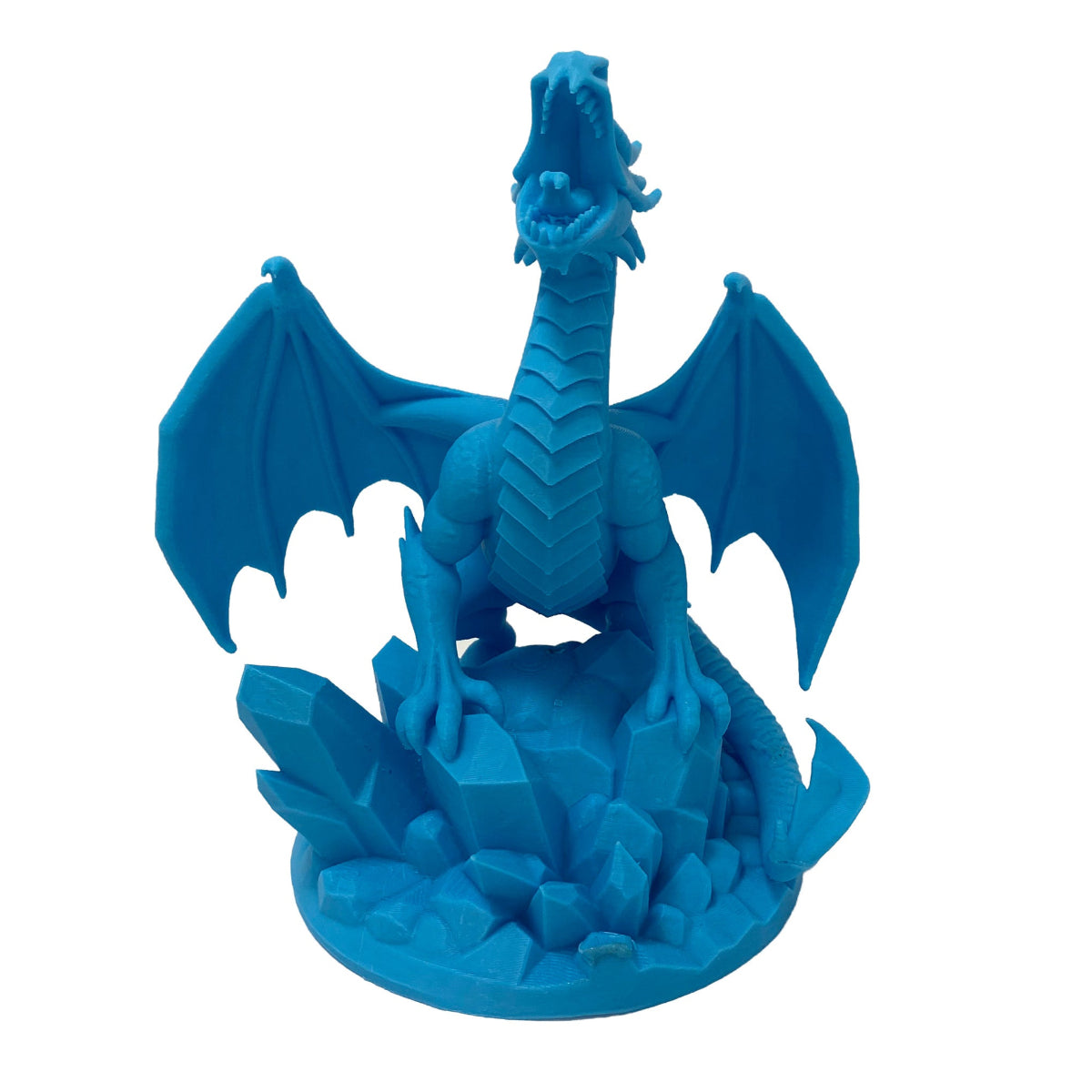 Dragon on Crystals Figurine - 3D Printing