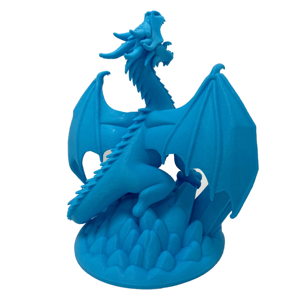 Dragon on Crystals Figurine - 3D Printing
