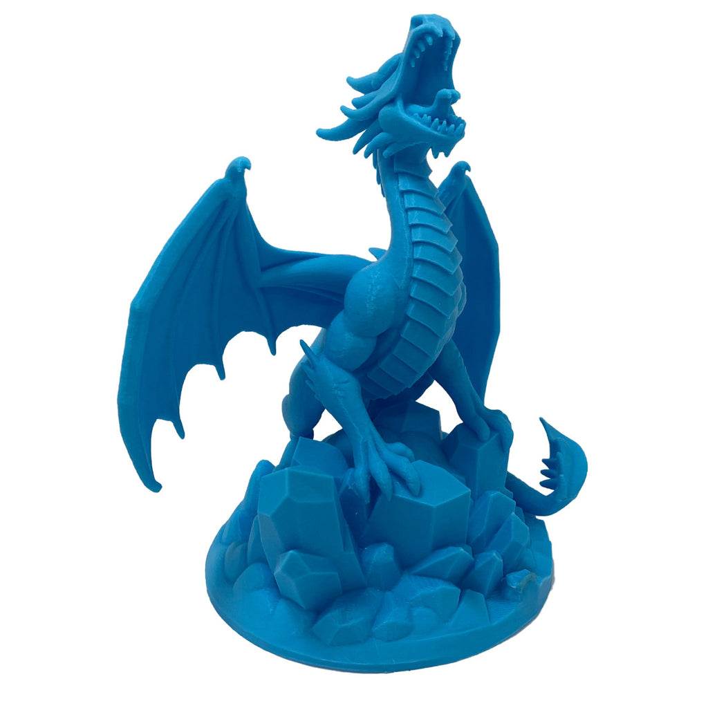 Dragon on Crystals Figurine - 3D Printing