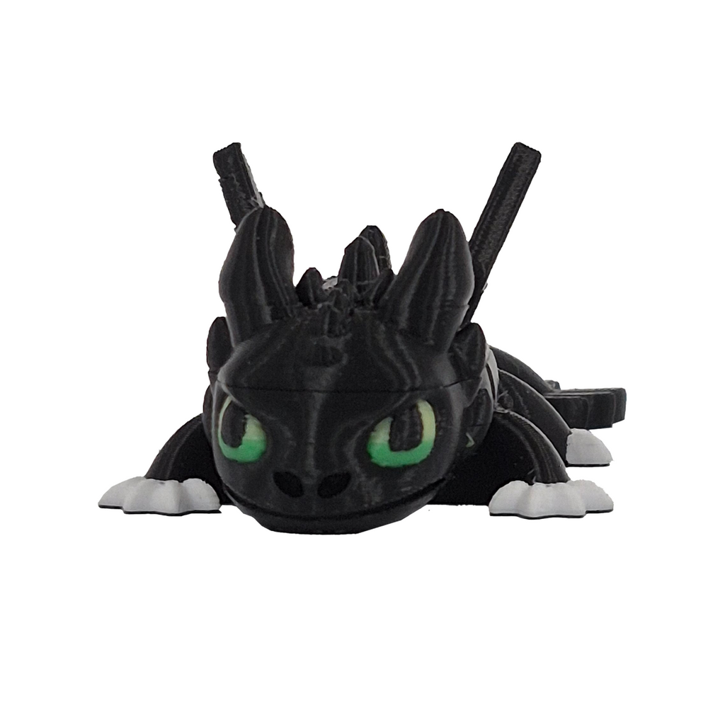 Toothless Keychain - 3D with Moving Elements