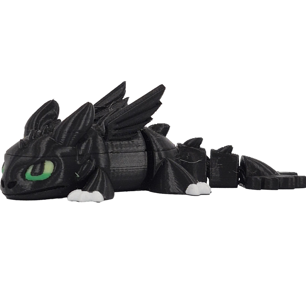 Toothless Keychain - 3D with Moving Elements