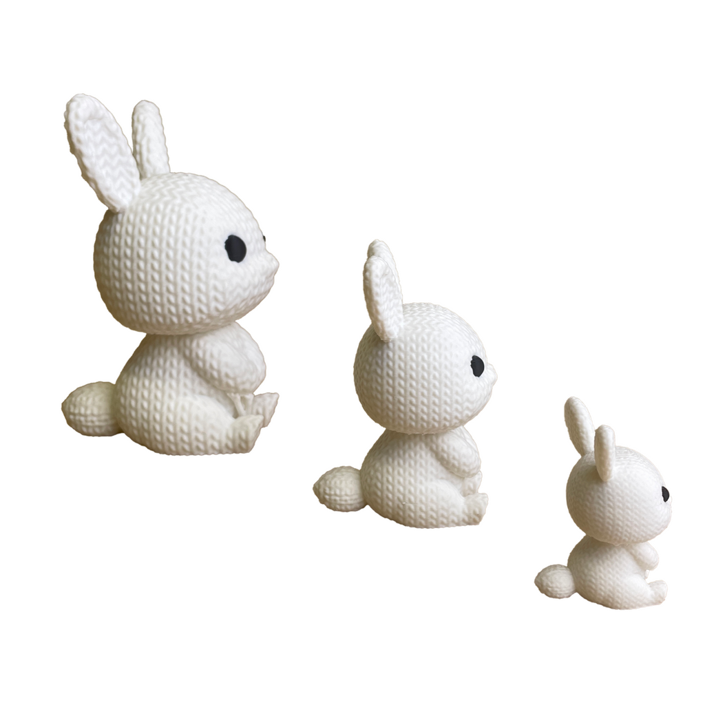3D Bunnies – Crochet Effect in Handmade Style
