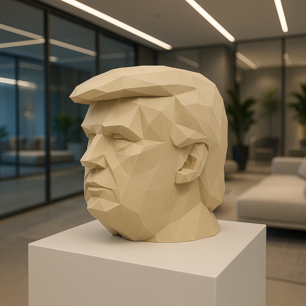 Donald Trump's Angular Head - 3D Figure