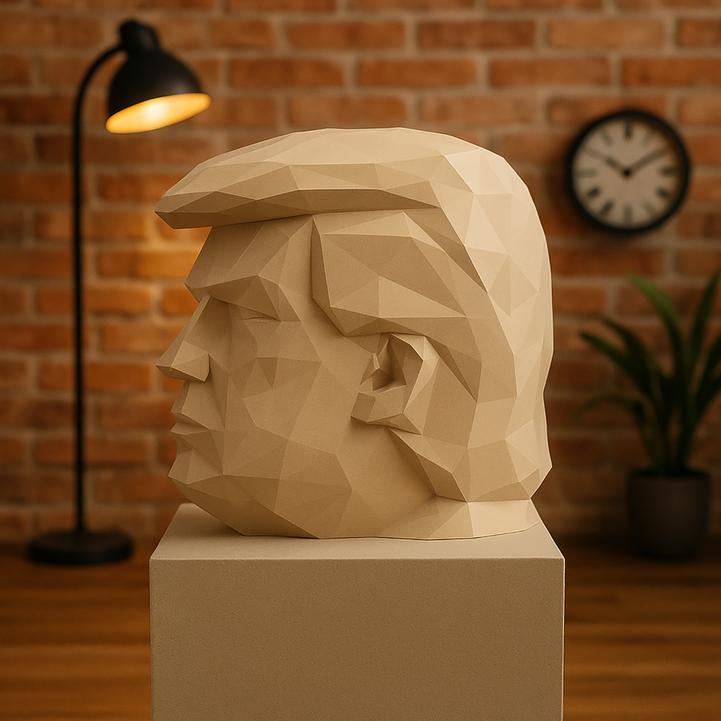 Donald Trump's Angular Head - 3D Figure