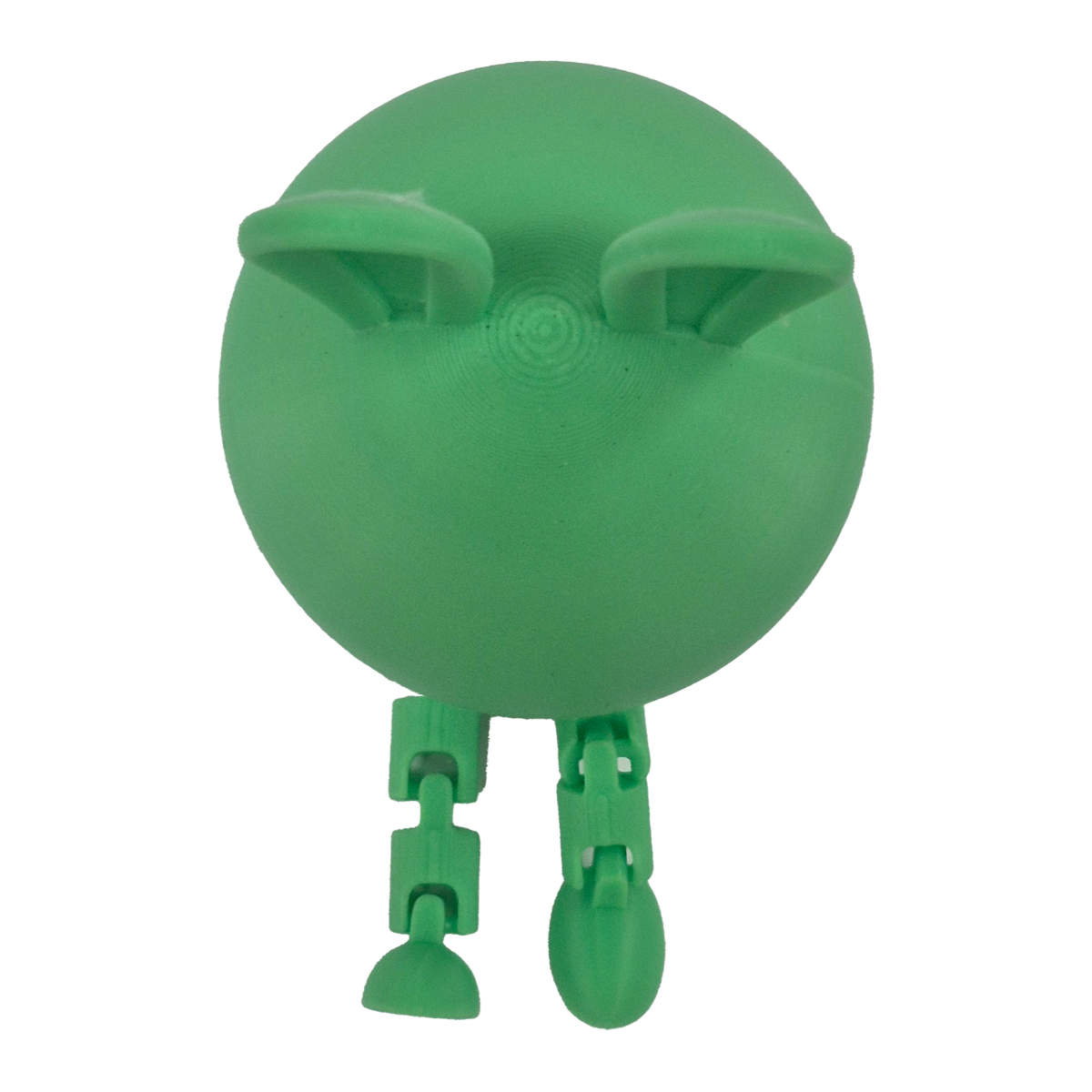 Green Egg-Bunny 3D – Easter Figurine with Movable Legs