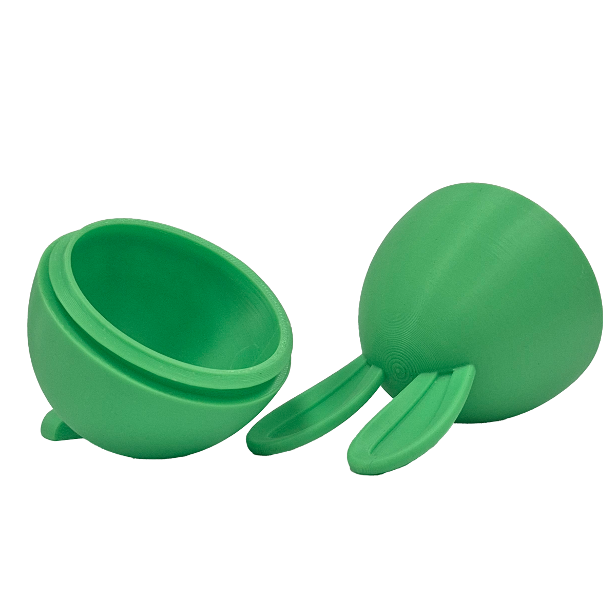 Green Egg-Bunny 3D – Easter Figurine with Movable Legs