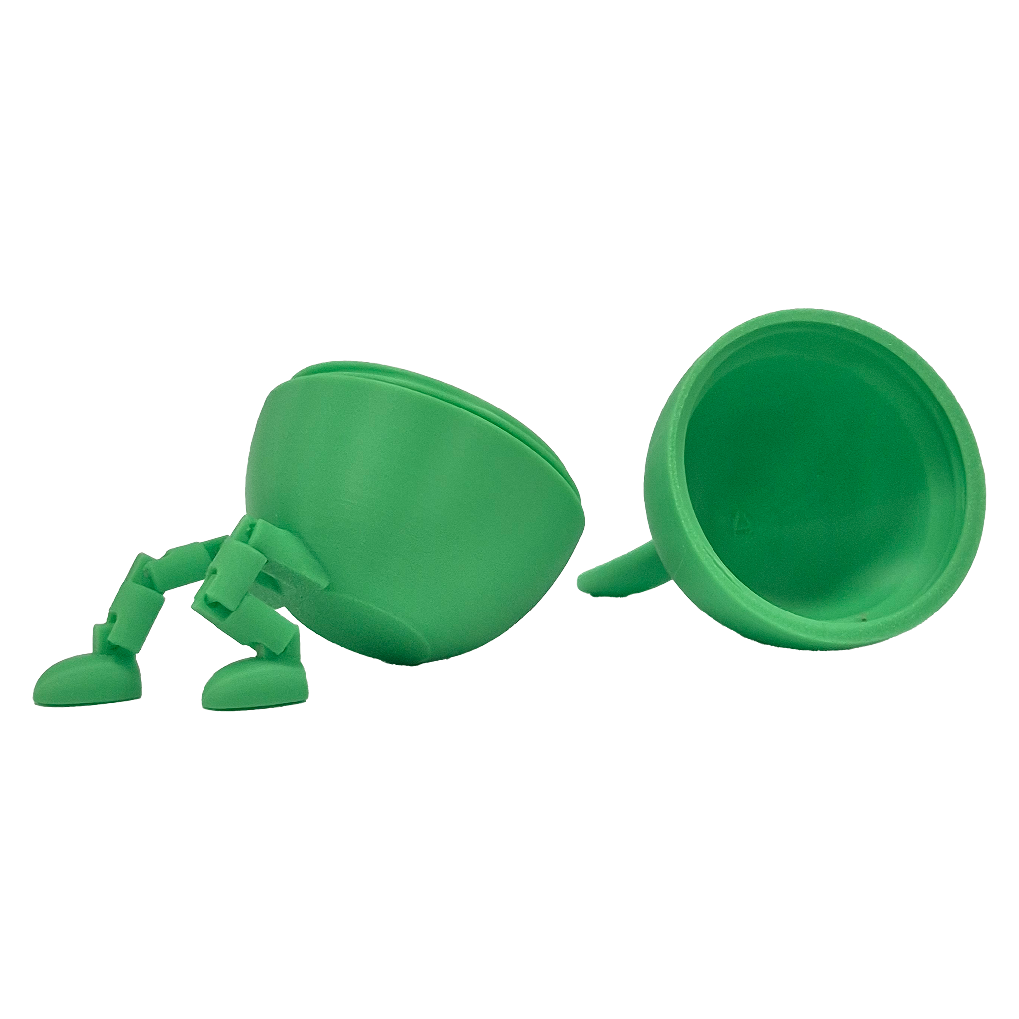Green Egg-Bunny 3D – Easter Figurine with Movable Legs